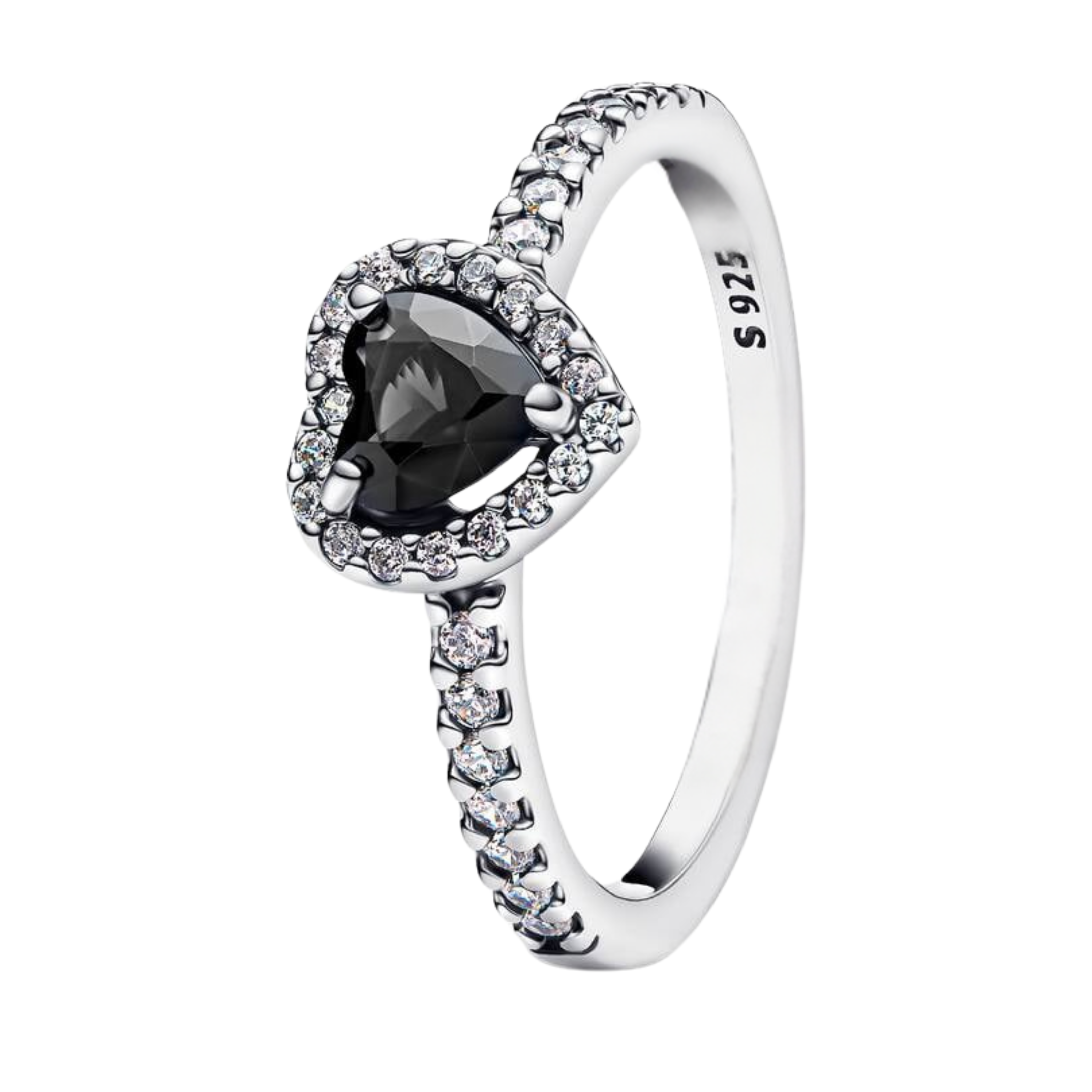 Anillos de corazón de plata de ley 925
