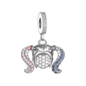 Charms variados de plata 925 para pulsera: viajes, hermana, música, bonitos charms colgantes, regalo para mujer