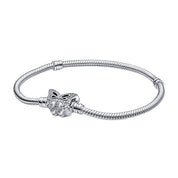 925 Sterling Silver Charm Bracelet for Women – Rose, Moon, Star, Butterfly & Floral Designs