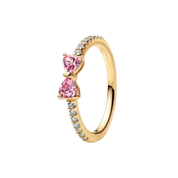 Anillos de eternidad/mariposa/cinta de plata de ley 925 con circonitas cúbicas