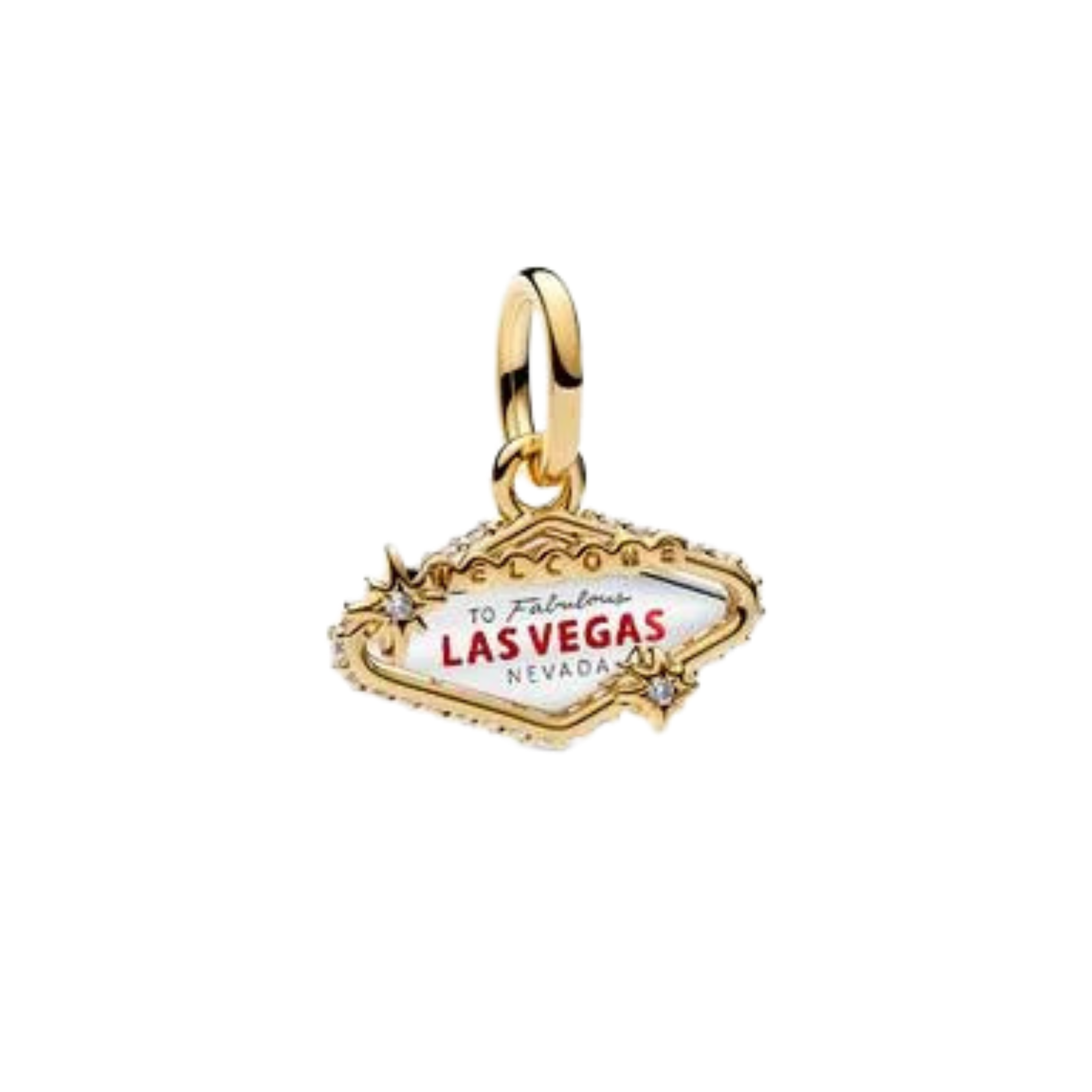 USA & New York Travel Charms for Bracelets – American Flag, NYC & Las Vegas Souvenir Charms