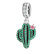 Charm colgante de plata de ley 925 para pulsera: corazón, mariposa, flor y dijes de viaje, regalo para mujer.