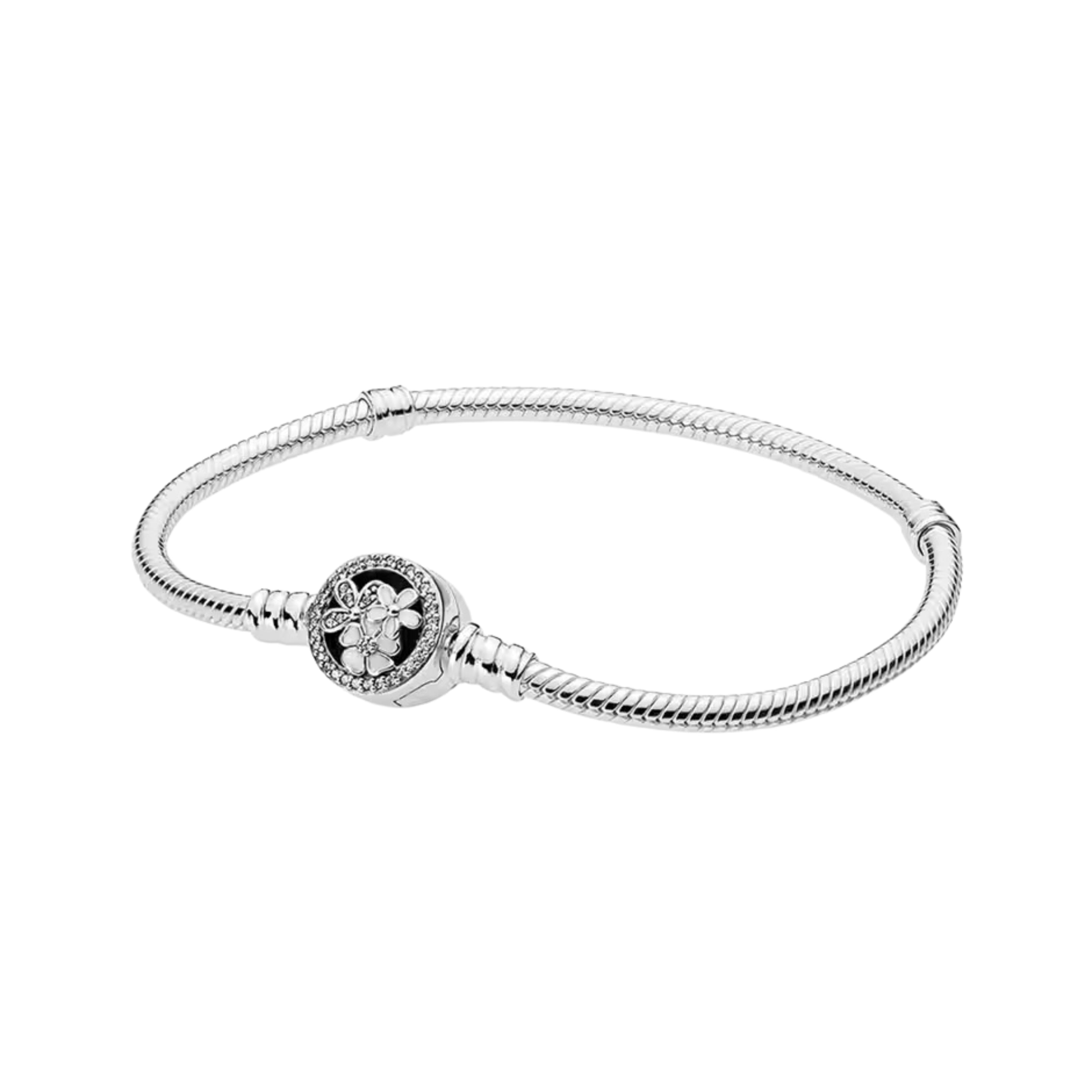 925 Sterling Silver Charm Bracelet for Women – Rose, Moon, Star, Butterfly & Floral Designs