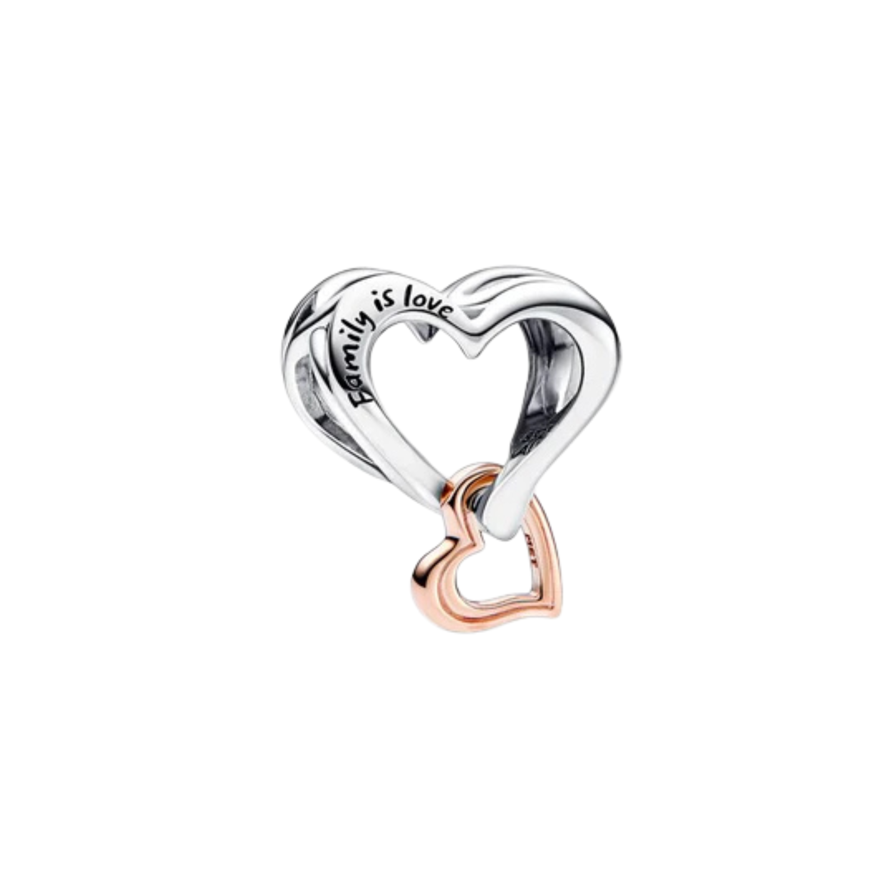 Abalorios con diseño de amor y familia para pulseras | Dijes de mamá, mejor amiga, corazón y oro rosa | Regalo para mujeres
