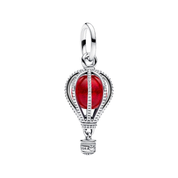 925 Sterling Silver Dangle Charm | Enamel & CZ Pendant Charms | Fits Most European Charm Bracelets