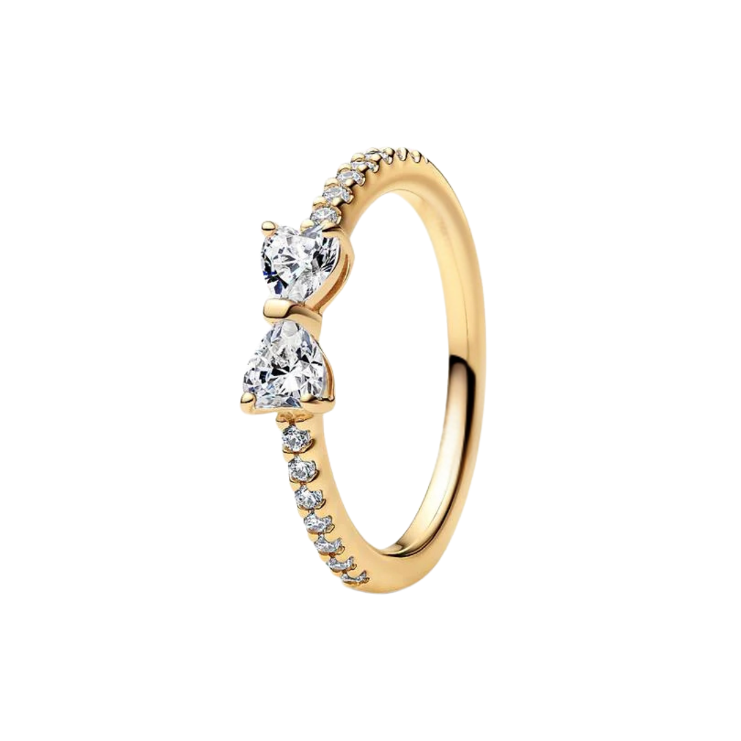 Anillos de eternidad/mariposa/cinta de plata de ley 925 con circonitas cúbicas