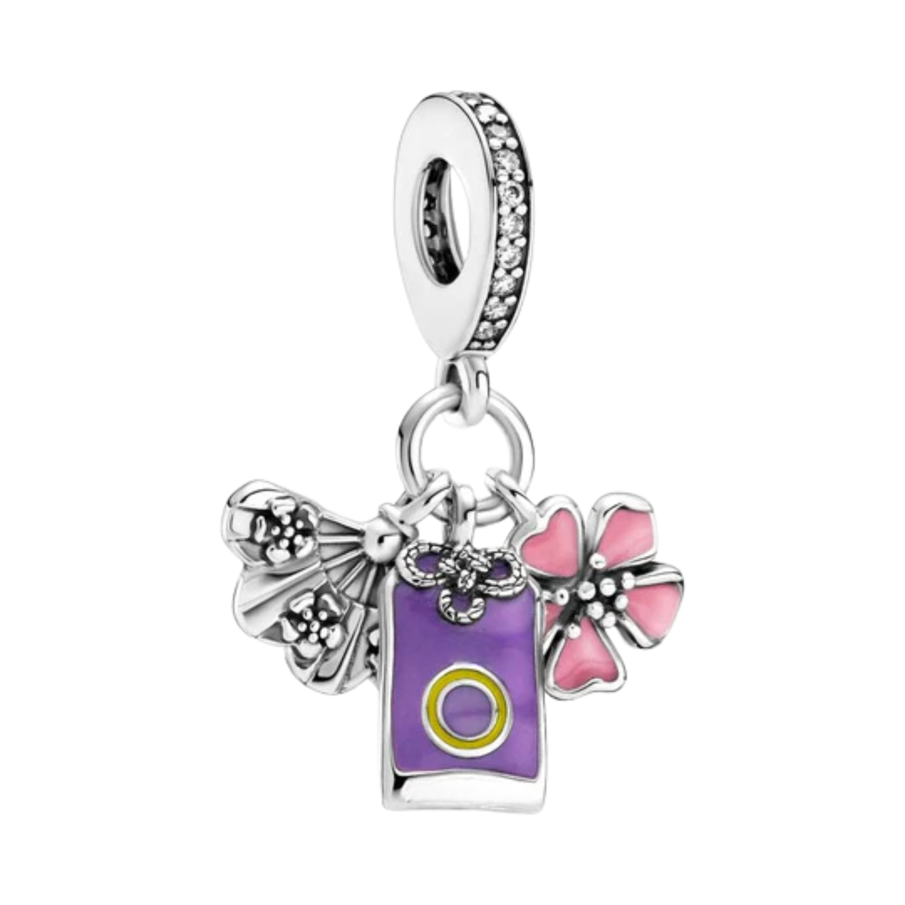 Cuentas de Encanto Estético para Pulsera | Dijes de Flor, Sol y Luna, Palmera y Cristal | Joyería Linda para Mujer