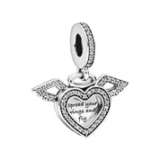 Charms 925 Sterling Silver Charm Collection – Heart, Flower, Dreamcatcher, Space & Dangle Charms for Bracelets