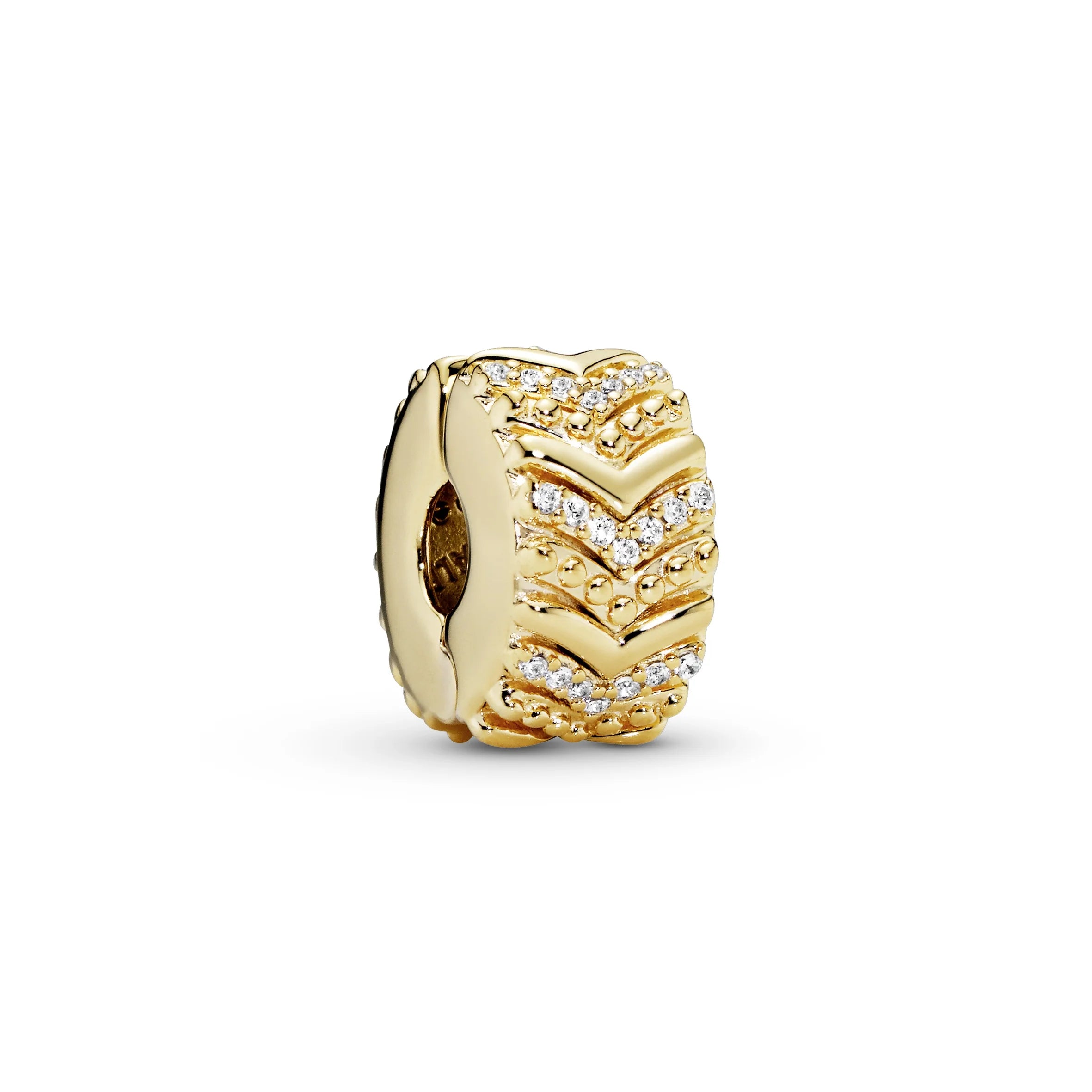 Dijes de clip con baño de oro, plata de ley 925