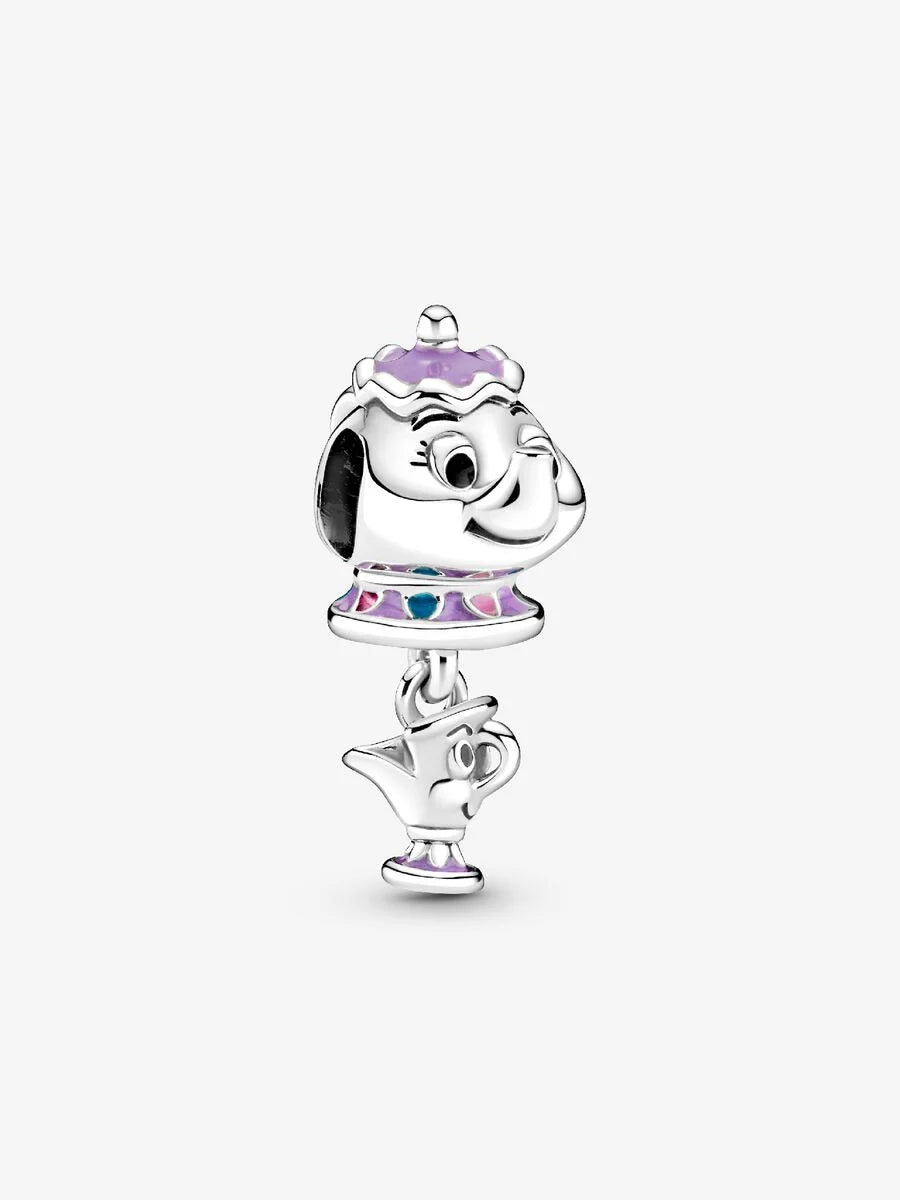 Set de dijes de plata de ley 925 mezclados – Lindos dijes de animales y frutas como fresas
