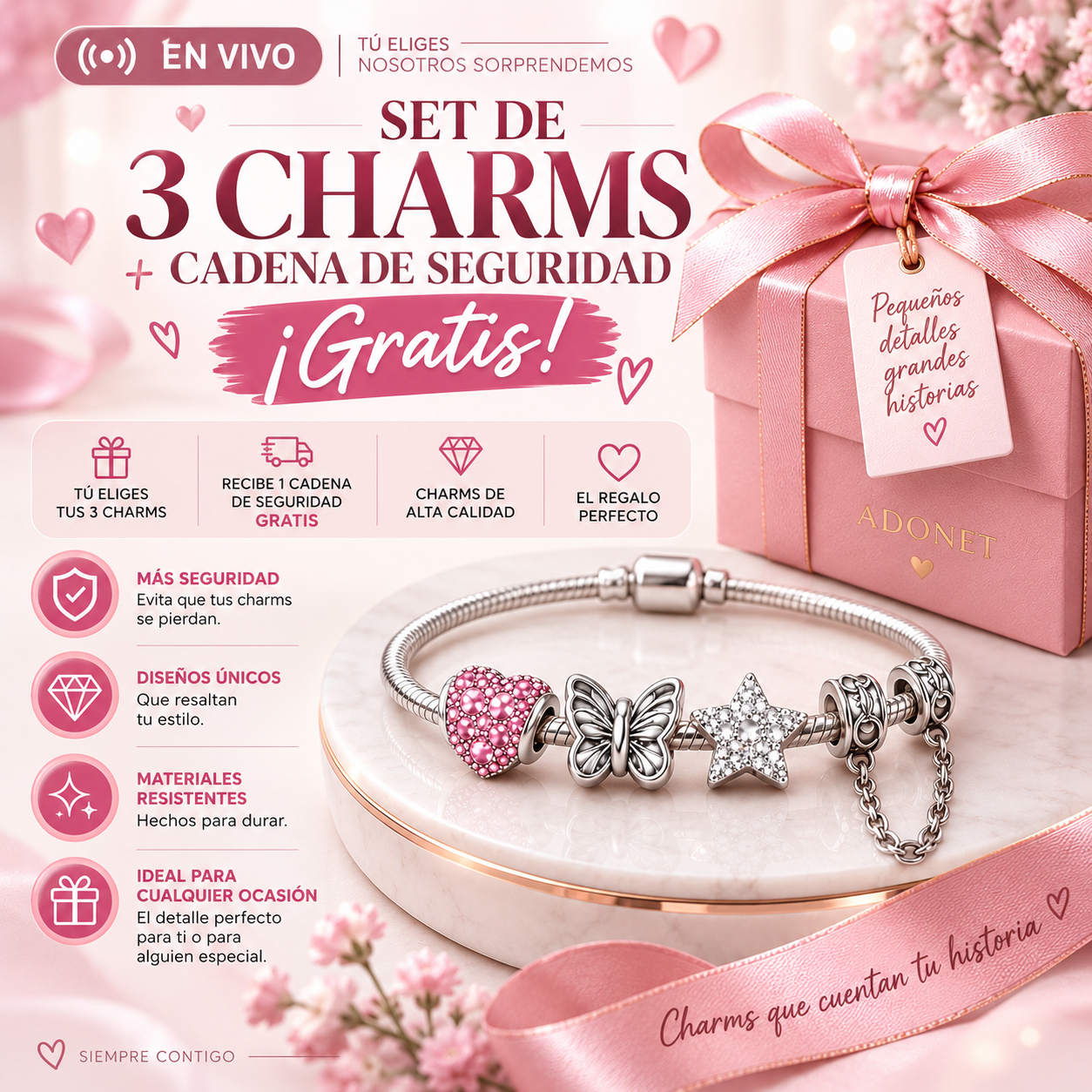Paquete de Charms - Edicion Live