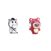 Cute Pig & Bear Character Charm Set | Cartoon Animal Bracelet Charms | Adorable Jewelry Beads