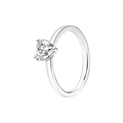 Anillo solitario de plata 925 con circonita cúbica