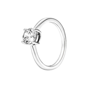 Anillo solitario de plata 925 con circonita cúbica