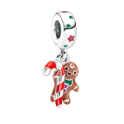 Christmas Charms for Bracelets – Santa Claus, Christmas Tree, Snowflake, Gingerbread Man, Holiday Jewelry Beads
