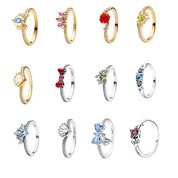 Anillos de princesa de plata de ley 925