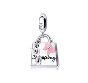 Abalorios de estilo de vida de plata de ley 925 – Cuentas para pulsera de cámara, viaje, compras, coche y belleza