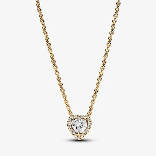 925 Sterling Silver Heart Jewelry Set – Necklace, Ring, Bracelet & Stud Earrings with Crystal Stones
