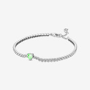 925 Sterling Silver Heart Jewelry Set – Necklace, Ring, Bracelet & Stud Earrings with Crystal Stones