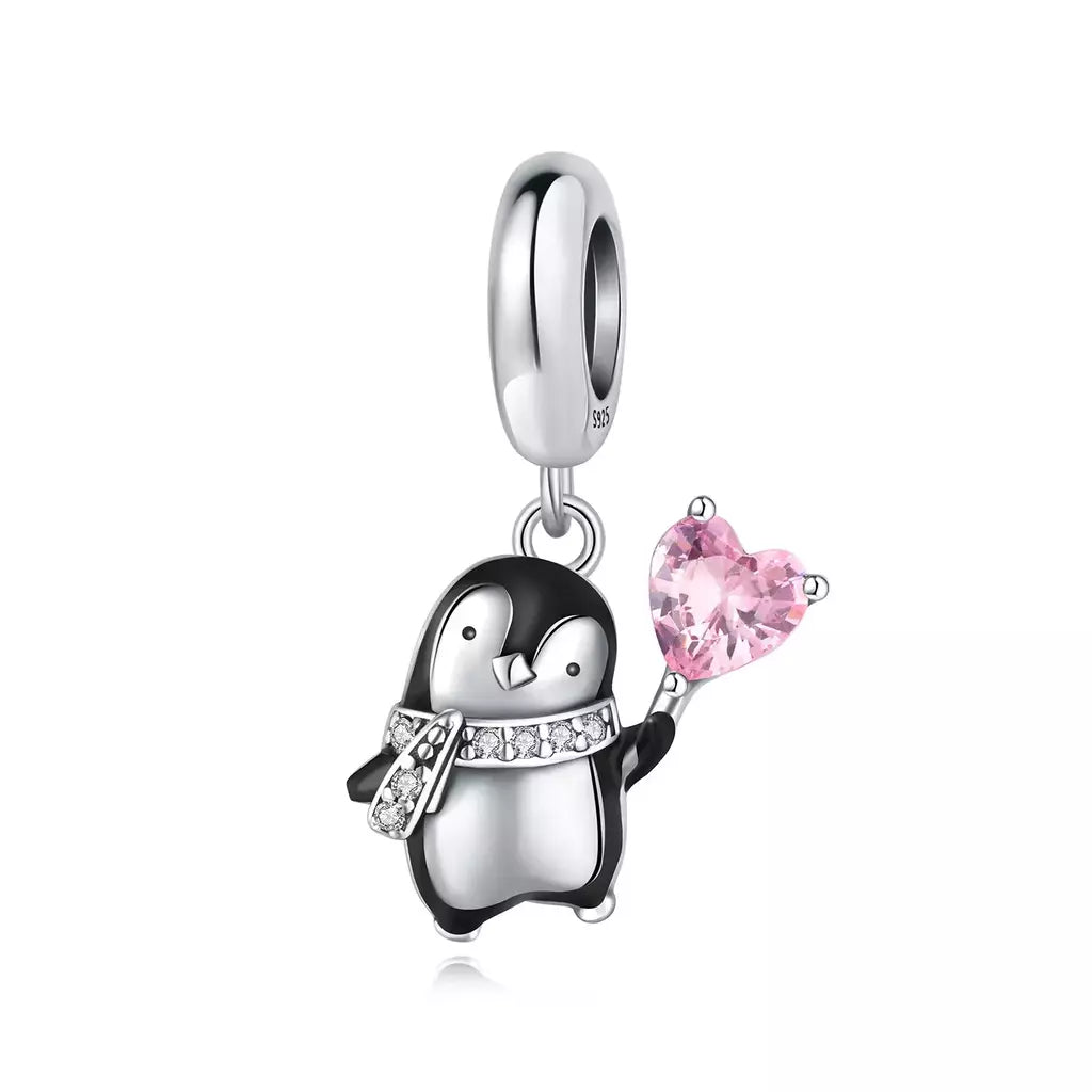 Abalorios de Animales y Mariposas
Plata de Ley 925 Bonitos – Gato, Tortuga, Pingüino y Abalorios de Flores para Pulseras de Charms