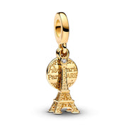 Charms 925 Sterling Silver Gold Plated Travel & Animal – Dog, Turtle, Paris Tower & Bracelet Beads