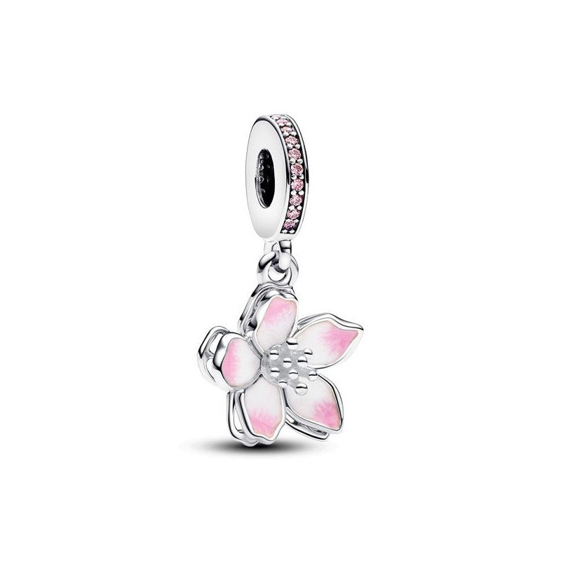 Abalorios Bonitos de Plata de Ley 925 – Estrella Rosa, Flor, Perro y Cuentas Dulces para Pulsera