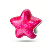 Abalorios Bonitos de Plata de Ley 925 – Estrella Rosa, Flor, Perro y Cuentas Dulces para Pulsera