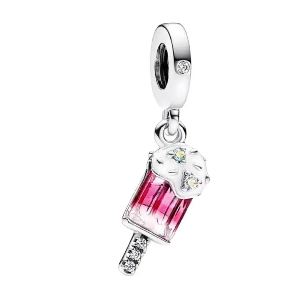 Abalorios Bonitos de Plata de Ley 925 – Estrella Rosa, Flor, Perro y Cuentas Dulces para Pulsera