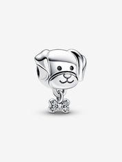 Abalorios Bonitos de Plata de Ley 925 – Estrella Rosa, Flor, Perro y Cuentas Dulces para Pulsera