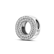 Charm con letra inicial para pulsera en plata de ley 925 (Abecedario de la A a la Z)