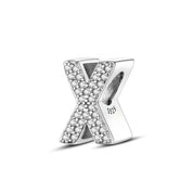 Charm con letra inicial para pulsera en plata de ley 925 (Abecedario de la A a la Z)