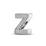 Charm con letra inicial para pulsera en plata de ley 925 (Abecedario de la A a la Z)
