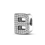 Charm con letra inicial para pulsera en plata de ley 925 (Abecedario de la A a la Z)