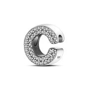 Charm con letra inicial para pulsera en plata de ley 925 (Abecedario de la A a la Z)