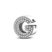 Charm con letra inicial para pulsera en plata de ley 925 (Abecedario de la A a la Z)