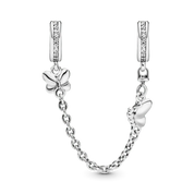 Dije de cadena de seguridad con forma de mariposa