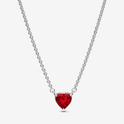 925 Sterling Silver Heart Jewelry Set – Necklace, Ring, Bracelet & Stud Earrings with Crystal Stones