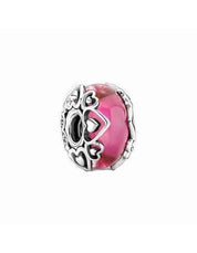 Pink & Gold Glass Bead Charms for Bracelets – Heart Design, Star Accent & Pastel Pink Beads, Colorful DIY Jewelry Accessories for Women